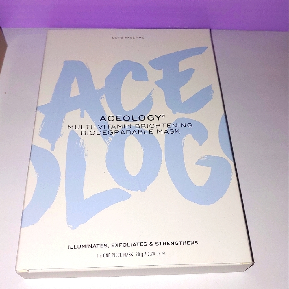 MULTI-VITAMIN BRIGHTENING BIODEGRADABLE MASK Aceology